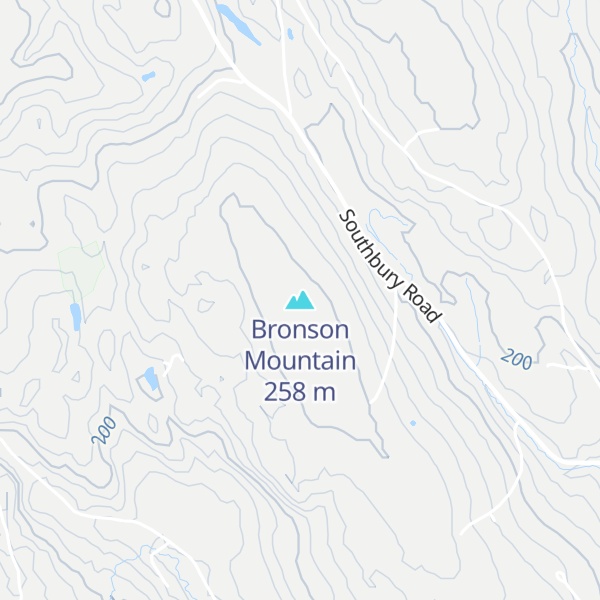 Map of Bronson Mountain