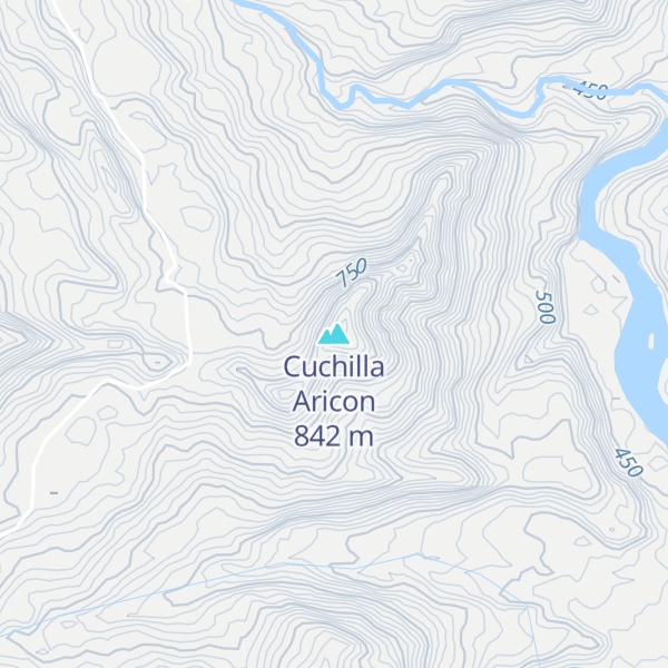 Map of Cuchilla Aricon