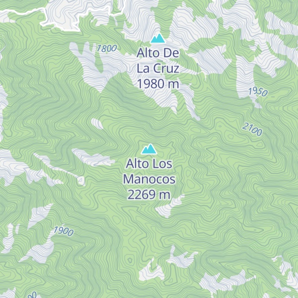 Map of Alto Los Manocos