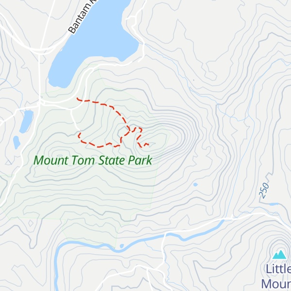 Map of Mount Tom