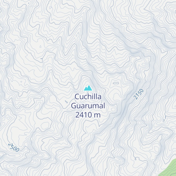 Map of Cuchilla Guarumal