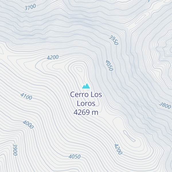 Map of Cerro Los Loros