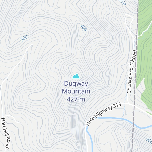 Map of Dugway Mountain