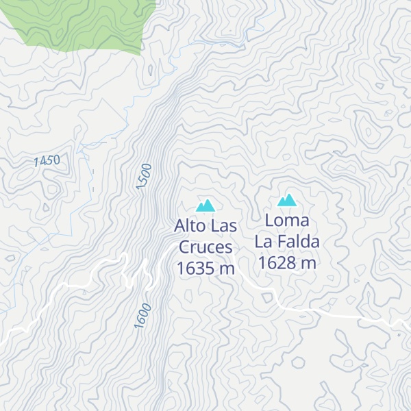 Map of Alto Las Cruces