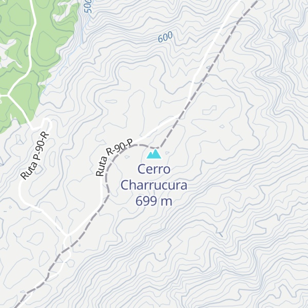 Map of Cerro Charrucura