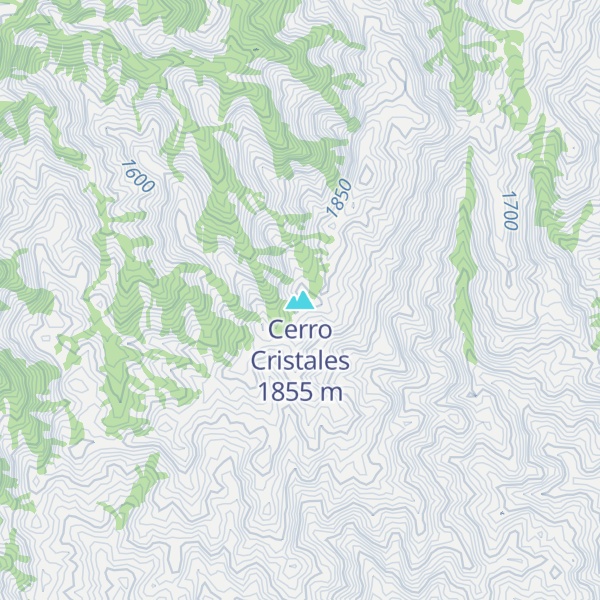 Map of Cerro Cristales