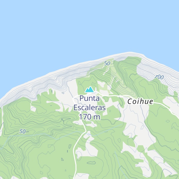 Map of Punta Escaleras