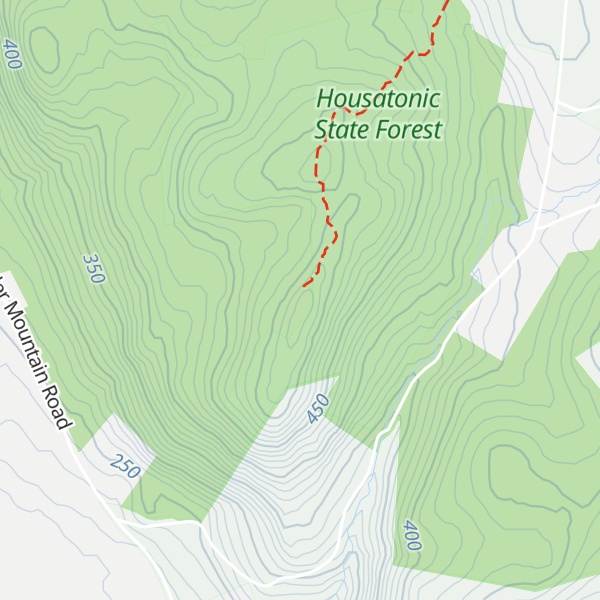 Map of Stone Man Mountain