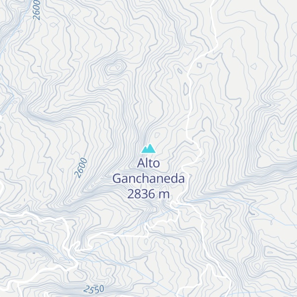 Map of Alto Ganchaneda
