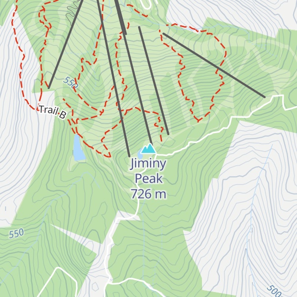 Map of Jiminy Peak