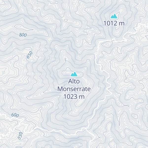 Map of Alto Monserrate