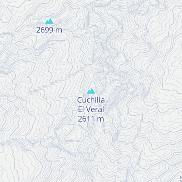 Map of Cuchilla El Veral