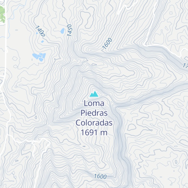 Map of Loma Piedras Coloradas