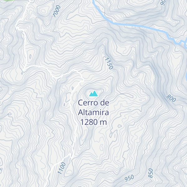 Map of Cerro de Altamira