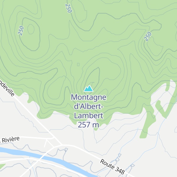 Map of Montagne d'Albert-Lambert