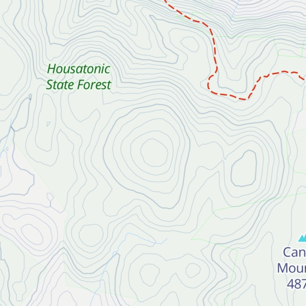 Map of Bradford Mountain
