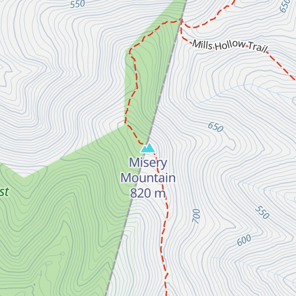 Map of Misery Mountain