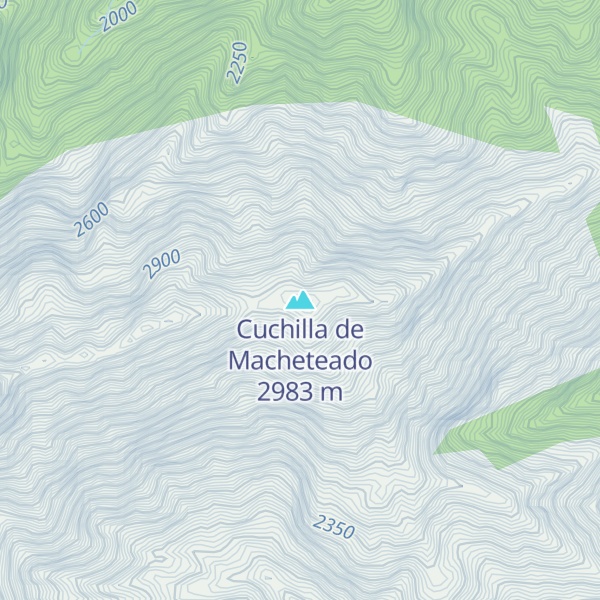 Map of Cuchilla de Macheteado