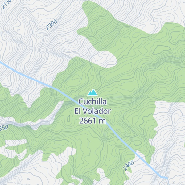 Map of Cuchilla El Volador