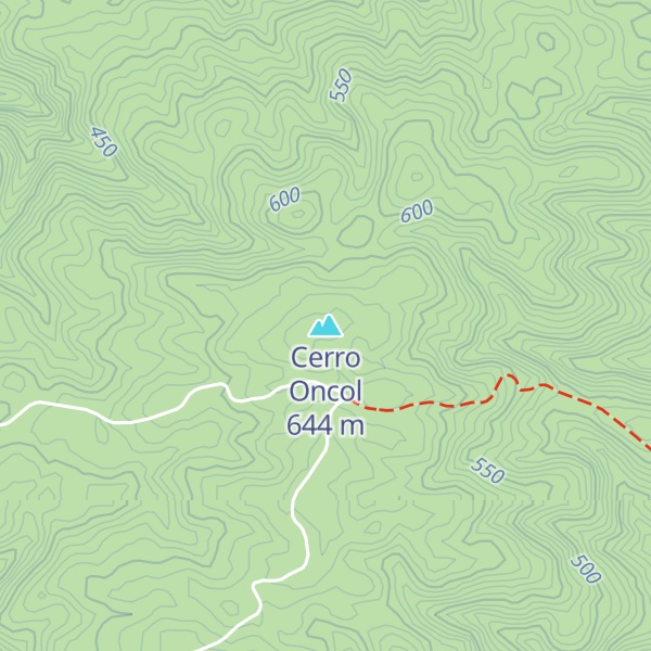 Map of Cerro Oncol