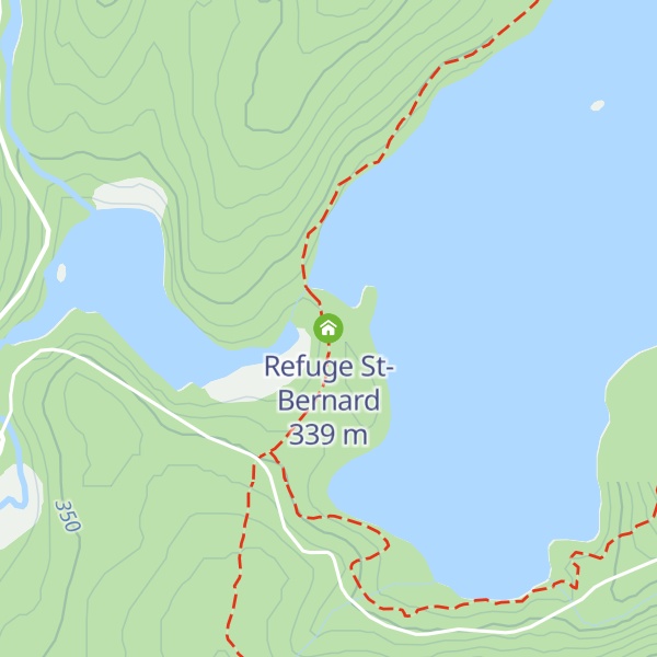 Map of Refuge St-Bernard