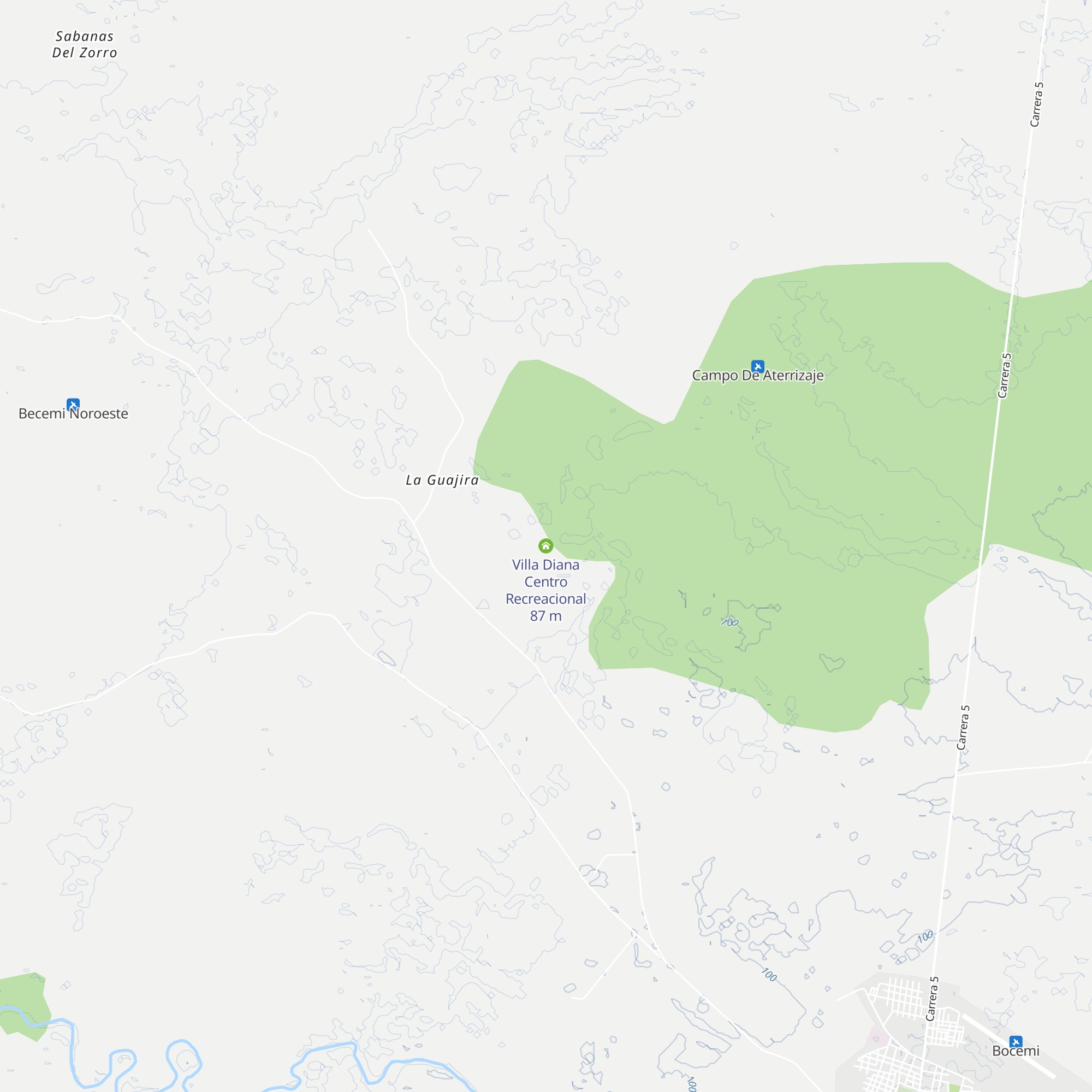 Villa Diana Centro Recreacional map