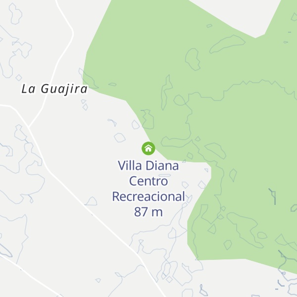 Map of Villa Diana Centro Recreacional