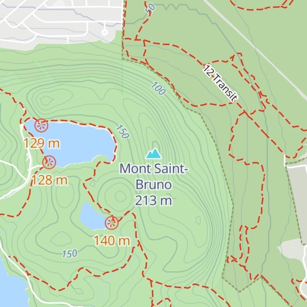 Map of Mont Saint-Bruno