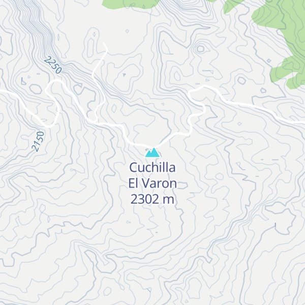 Map of Cuchilla El Varon