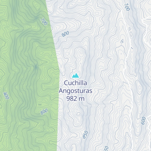 Map of Cuchilla Angosturas