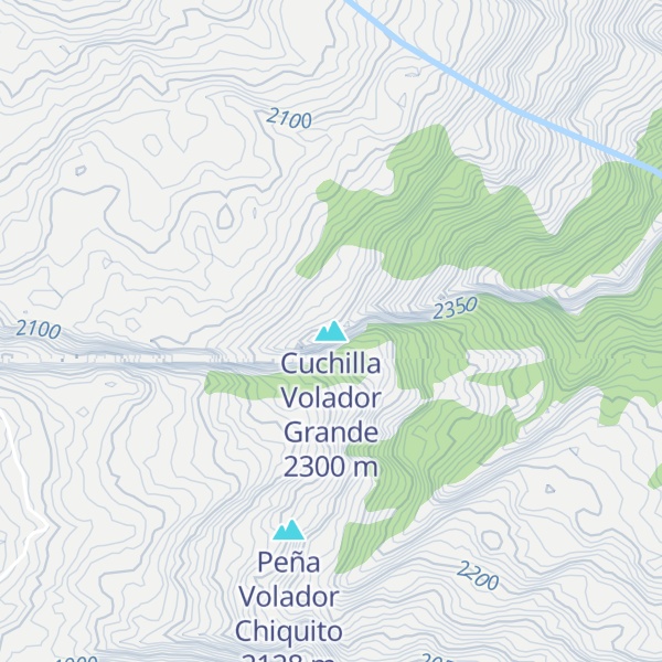 Map of Cuchilla Volador Grande