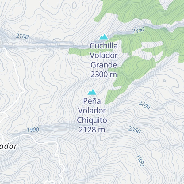Map of Peña Volador Chiquito