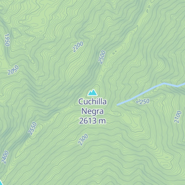Map of Cuchilla Negra