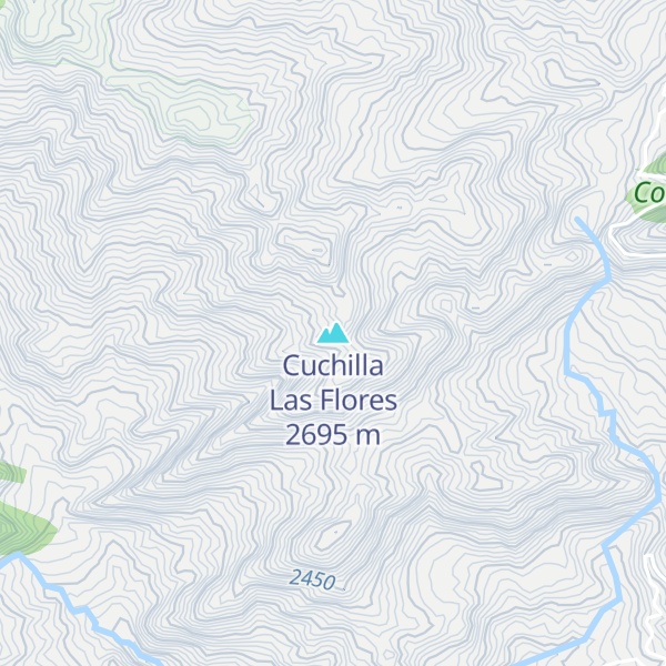 Map of Cuchilla Las Flores