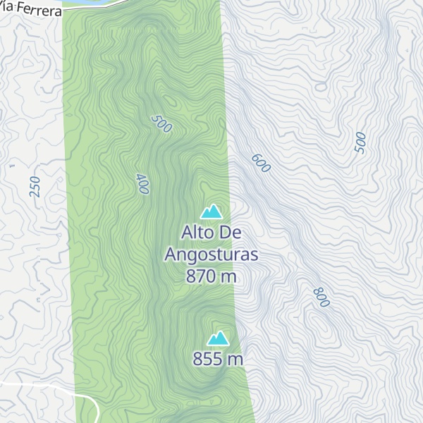 Map of Alto De Angosturas
