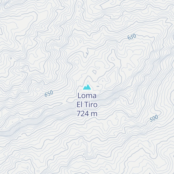 Map of Loma El Tiro