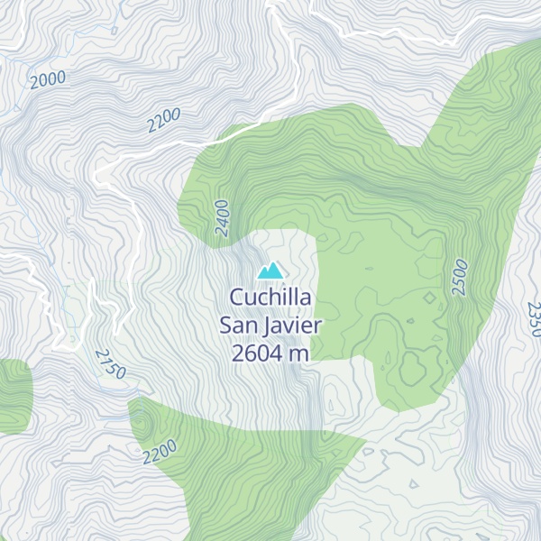 Map of Cuchilla San Javier