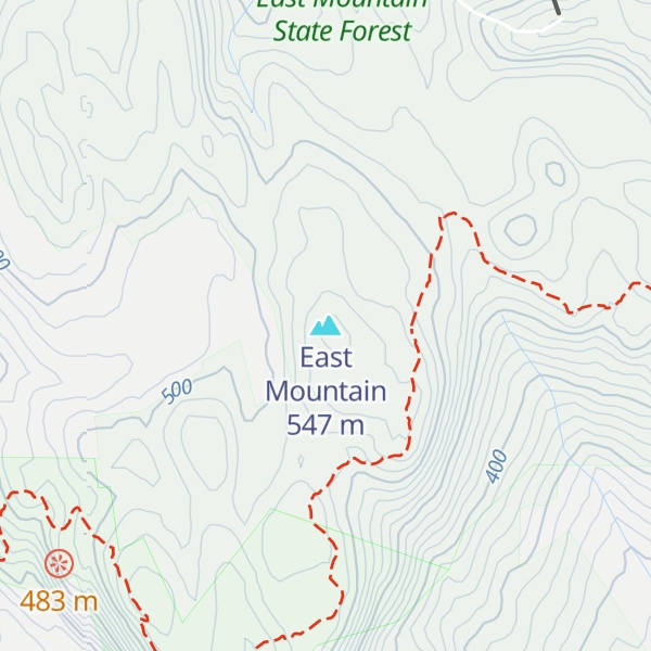 Map of East Mountain