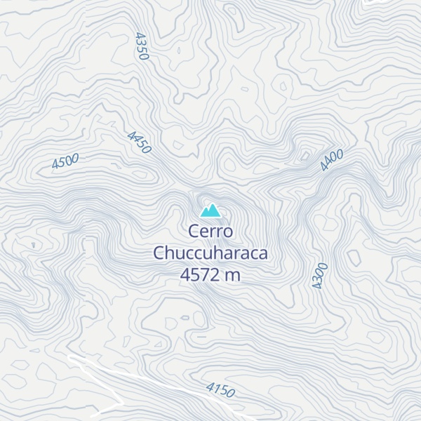 Map of Cerro Chuccuharaca