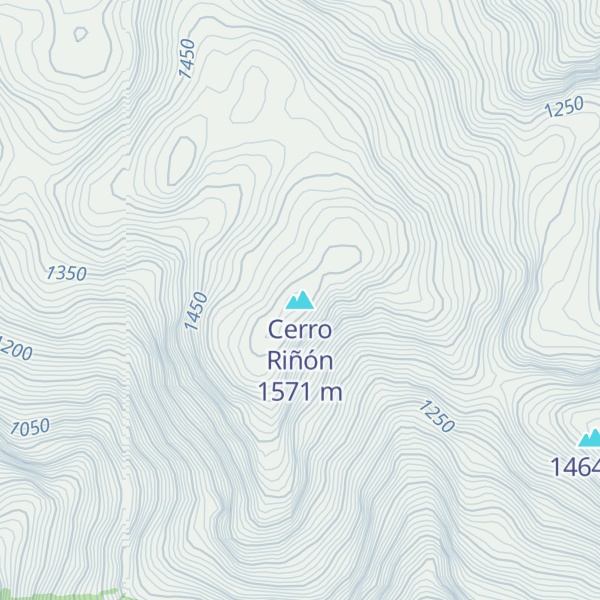 Map of Cerro Riñón