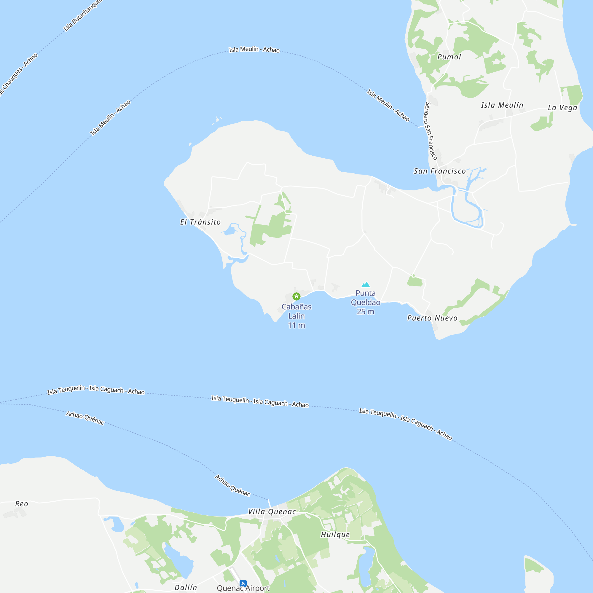 Cabañas Lalin map