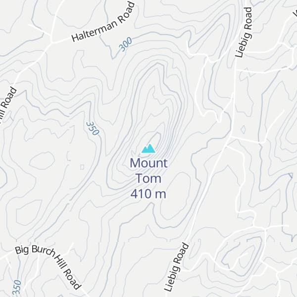 Map of Mount Tom