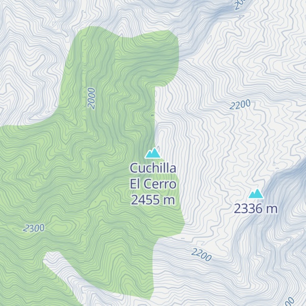 Map of Cuchilla El Cerro