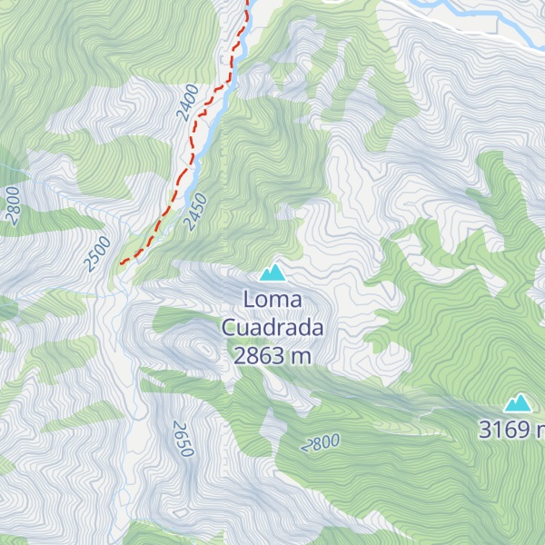 Map of Loma Cuadrada