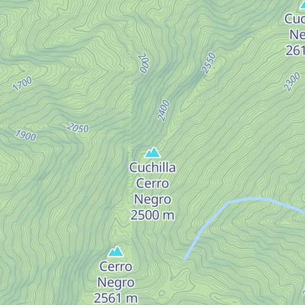 Map of Cuchilla Cerro Negro