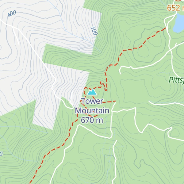 Map of Tower Mountain