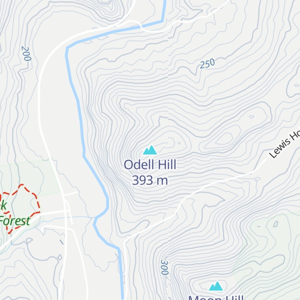 Map of Odell Hill