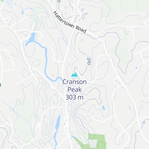 Map of Cranson Peak