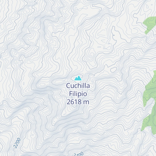 Map of Cuchilla Filipio