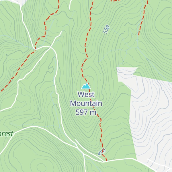 Map of West Mountain